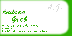 andrea greb business card